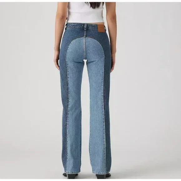 Levi's 28x32 Premium Wedgie Bootcut Western Women's Jeans Practically Pieced - Picture 3 of 6